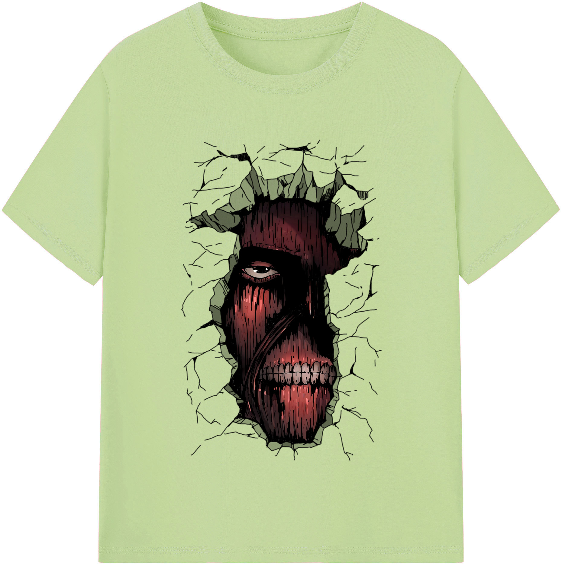 （画像用） 進撃の巨人 Attack on Titan 綿100％半袖Tシャツ（フロントプリント）